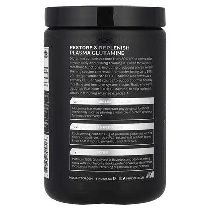 Platinum 100% Glutamine, Unflavored, 10.58 Oz (300 G)