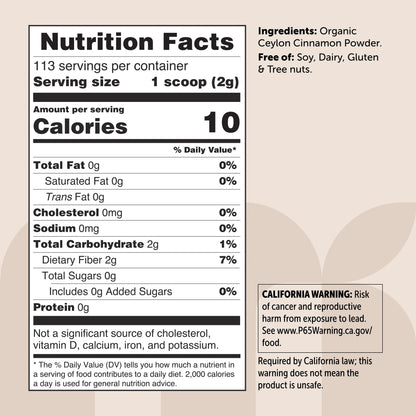 Organic Ceylon Cinnamon Powder