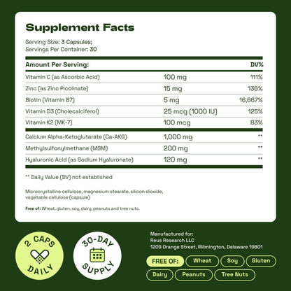 Hair Skin and Nails Vitamins for Women