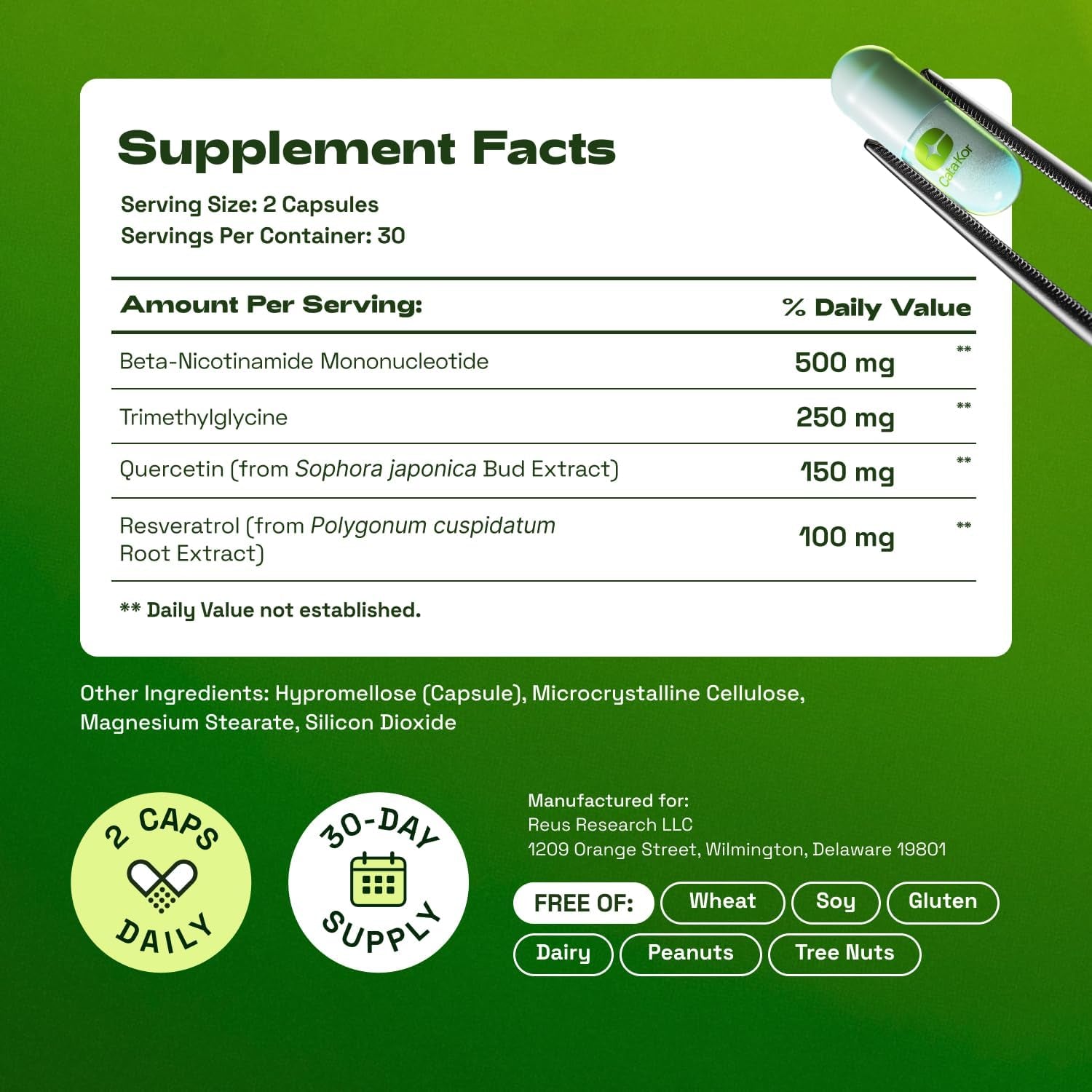 NMN Supplement – 4-In-1 NAD Supplement with Quercetin